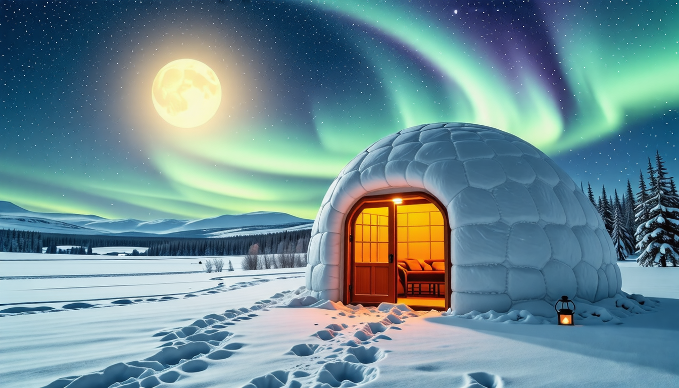 découvrez l'unique expérience d'une nuit dans un igloo ! plongez dans un univers féerique de glace et de neige, où confort et aventure se rencontrent. éveillez vos sens au cœur des paysages hivernaux tout en profitant des bienfaits d'une immersion totale en nature. parfait pour les amoureux de la glisse ou les passionnés de sentiers enneigés.