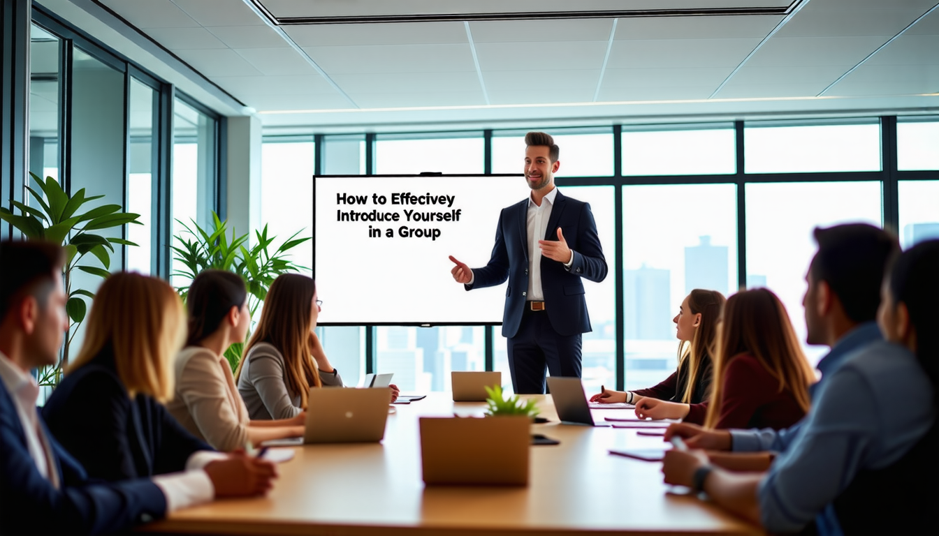 découvrez des astuces pratiques pour vous présenter avec assurance et clarté au sein d'un groupe. apprenez à captiver votre audience, à mettre en avant vos compétences et à instaurer un climat de confiance dès les premiers échanges.