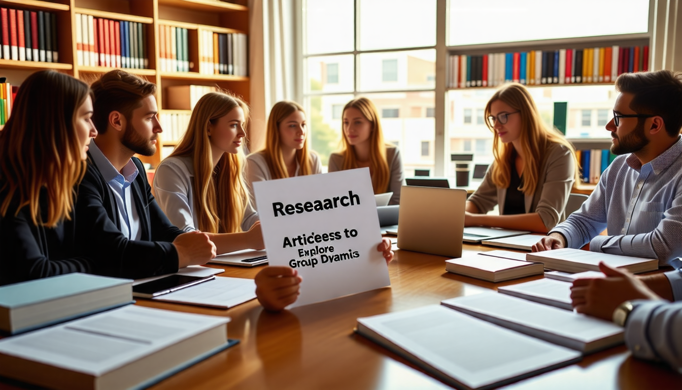 découvrez les articles de recherche incontournables sur les groupes, explorez les dynamiques sociales, les interactions humaines et les théories psychologiques qui façonnent notre compréhension des groupes. restez à jour sur les dernières études et enrichissez vos connaissances sur cette thématique fascinante.